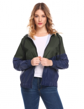Army green Women Long Sleeve Windbreak Waterproof Patchwork Drawstring Hooded Coat Jacket, Multicolor
Army green Women Long Sleeve Windbreak Waterproof Patchwork Drawstring Hooded Coat Jacket, Multicolor