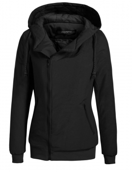 Black Long Sleeve Zip Up Waterproof Hooded Quilted Cotton-padded Coat, Multicolor
Black Long Sleeve Zip Up Waterproof Hooded Quilted Cotton-padded Coat, Multicolor