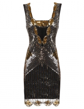 Zeagoo Women's 1920s Style Sleeveless Sequined Gatsby Cocktail Evening Flapper Bodycon Party Dresses, Multicolor
Zeagoo Women's 1920s Style Sleeveless Sequined Gatsby Cocktail Evening Flapper Bodycon Party Dresses, Multicolor