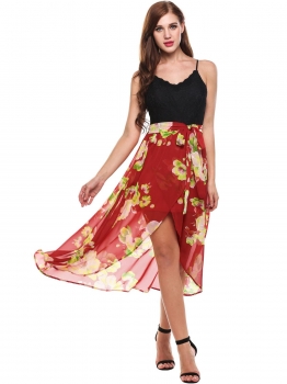 Black Sleeveless Spaghetti Straps Lace Patchwork V Neck Pullover Maxi Dress, Multicolor
Black Sleeveless Spaghetti Straps Lace Patchwork V Neck Pullover Maxi Dress, Multicolor