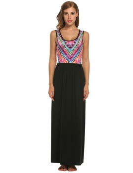 Purple Women's Summer Beach Print Sleeveless Tank Top Long Maxi Dress, Multicolor
Purple Women's Summer Beach Print Sleeveless Tank Top Long Maxi Dress, Multicolor