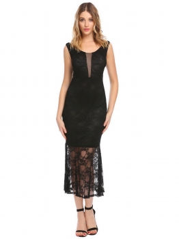 Black Women Casual V-Neck Sleeveless Lace Floral Package Hip Sexy Back Zipper Dress, Multicolor
Black Women Casual V-Neck Sleeveless Lace Floral Package Hip Sexy Back Zipper Dress, Multicolor