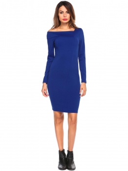 Blue Women Casual Irregular V Neck Long Sleeve Bodycon Pencil Mini Dress, Multicolor
Blue Women Casual Irregular V Neck Long Sleeve Bodycon Pencil Mini Dress, Multicolor