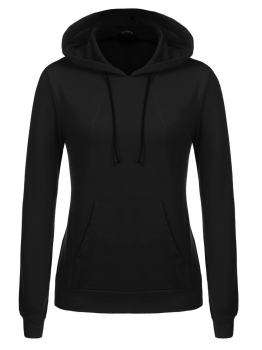 Black Hooded Solid Casual Sports Pullover Hoodie Sweatshirt w" Pocket, Multicolor
Black Hooded Solid Casual Sports Pullover Hoodie Sweatshirt w" Pocket, Multicolor