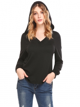 Black Women Casual Hooded Long Sleeve Split and Asymmetrical Hem Solid Sexy Hoodie, Multicolor
Black Women Casual Hooded Long Sleeve Split and Asymmetrical Hem Solid Sexy Hoodie, Multicolor