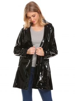 Black Women Casual Detachable Hat Long Sleeve Solid Button Pocket Loose Raincoat Outwear, Multicolor
Black Women Casual Detachable Hat Long Sleeve Solid Button Pocket Loose Raincoat Outwear, Multicolor
