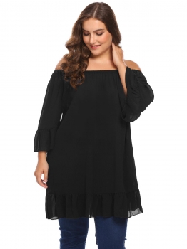 Black Women Off Shoulder Flare Sleeve Casual Loose Fit Long Blouse Tops Plus Size, Multicolor
Black Women Off Shoulder Flare Sleeve Casual Loose Fit Long Blouse Tops Plus Size, Multicolor