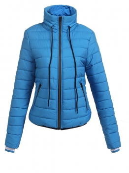 Blue Women Stand Neck Long Sleeve Waterproof Full Zipper Down Jacket Coat With Pocket, Multicolor
Blue Women Stand Neck Long Sleeve Waterproof Full Zipper Down Jacket Coat With Pocket, Multicolor