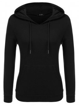 Black Women Casual Long Sleeve Hooded Pullover Embroidery Hoodie with Kangaroo Pocket, Multicolor
Black Women Casual Long Sleeve Hooded Pullover Embroidery Hoodie with Kangaroo Pocket, Multicolor