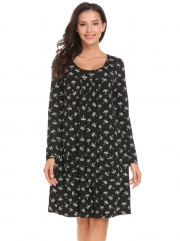 Black Women Long Sleeve Pleated Front Print Casual Loose Fit Dress w" Pocket, Multicolor
Black Women Long Sleeve Pleated Front Print Casual Loose Fit Dress w" Pocket, Multicolor