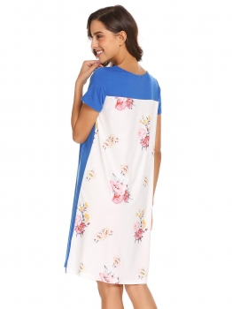 Blue Women Fashion O-Neck Long Sleeve Floral Patchwork Loose Straight Casual Dress, Multicolor
Blue Women Fashion O-Neck Long Sleeve Floral Patchwork Loose Straight Casual Dress, Multicolor