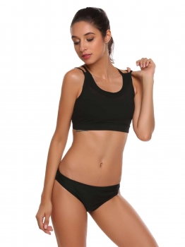 Black Spaghetti Strap Padded Wire Free Mesh Patchwork Crop Sports Bra, Multicolor
Black Spaghetti Strap Padded Wire Free Mesh Patchwork Crop Sports Bra, Multicolor