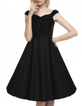 Black Retro Women 1950s Vintage Style Sleeveless Swing Party Midi Going Out Dresses, Multicolor
Black Retro Women 1950s Vintage Style Sleeveless Swing Party Midi Going Out Dresses, Multicolor