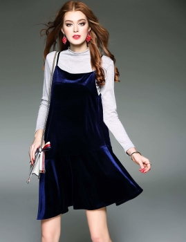 Blue D. FANNI Set Stand Collar Long Sleeve Top with Cami Casual Dresses, Multicolor
Blue D. FANNI Set Stand Collar Long Sleeve Top with Cami Casual Dresses, Multicolor