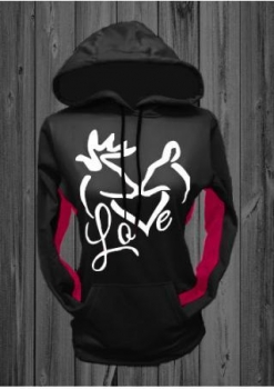 Black Christmas Love Kiss Reindeer Printed Kangaroo Pocket Chic Hoodie, Multicolor
Black Christmas Love Kiss Reindeer Printed Kangaroo Pocket Chic Hoodie, Multicolor