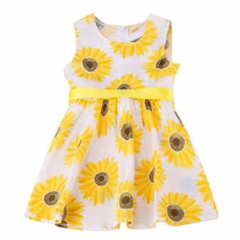 Yellow Kids Children Girl's Wear Sleeveless Cute Sunflower Printed Party Dresses, Multicolor
Yellow Kids Children Girl's Wear Sleeveless Cute Sunflower Printed Party Dresses, Multicolor