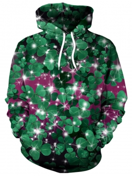 Women Men Unisex Casual Loose Long Sleeve 3D Digital Clover Printing Pullover Hoodie, Multicolor
Women Men Unisex Casual Loose Long Sleeve 3D Digital Clover Printing Pullover Hoodie, Multicolor
