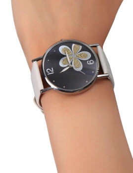 Women Fashion Glitter Four Leaf Round Dial Analog Quartz Wrist Watches, Multicolor
Women Fashion Glitter Four Leaf Round Dial Analog Quartz Wrist Watches, Multicolor