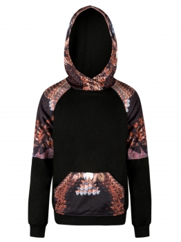 Black Unisex Casual Long Sleeve 3D Digital Owl Printing Pullover Hoodie, Multicolor
Black Unisex Casual Long Sleeve 3D Digital Owl Printing Pullover Hoodie, Multicolor