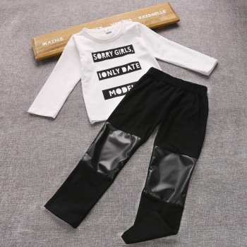 New Kids Boys Long Sleeve Print T-shirt and Patchwork Pants Sets Slim Casual Outdoor Outfit Sets, Multicolor
New Kids Boys Long Sleeve Print T-shirt and Patchwork Pants Sets Slim Casual Outdoor Outfit Sets, Multicolor