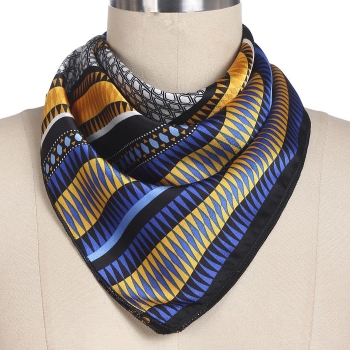 

Women Satin Scarves Vintage Style Print Soft Square Scarf Shawls Wrap Hairband, Multicolor