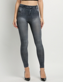 

Stretch Skinny Full Length Women's Jeans Leggings, Black