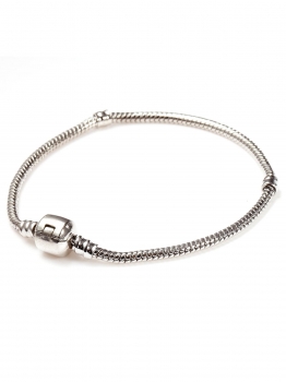 

Plated Silver Snake Shape Chain Bracelet
