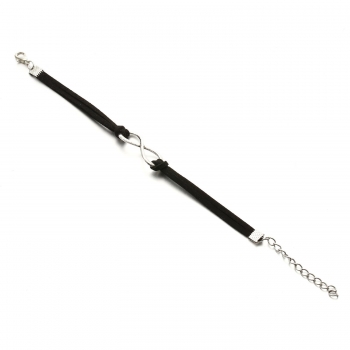 

Metal Number 8 Shape Rope Charm Bangle Bracelet Wristband, Multicolor