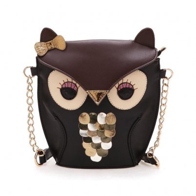 Splicing Color Pattern Crossbody Bag