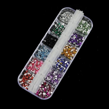 

3000 pcs Mix Color Teardrop Nail Art Rhinestones Deco Glitters Gems