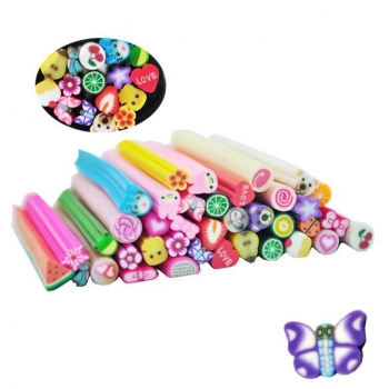 

40pcs Nailart Nail Art Canes Sticks Rods Decoration Stickers Fruit