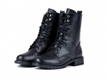 

Cool Black PUNK Knight Lace-up Short Boots, Multicolor