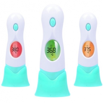 

Baby Adult 4in1 Digital LCD Ear & Forehead Ambient Clock IR Infrared Thermometer