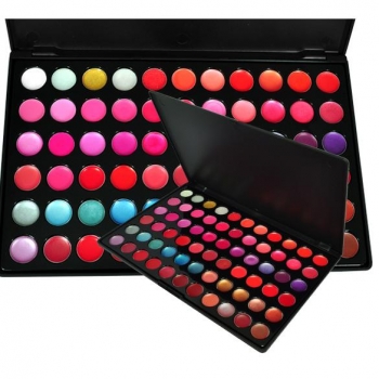

Professional 66 Color Lip Gloss Lipstick Makeup Cosmetic Palette