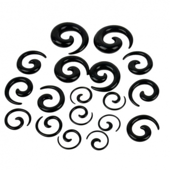 

Unisex 18Pcs Ear Spiral Tapers False Snail Shape, Multicolor