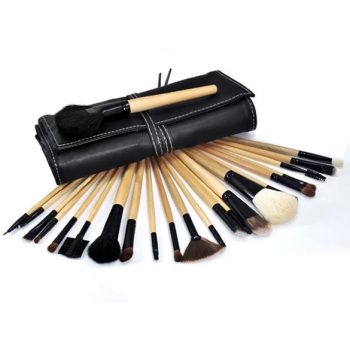 

24Pcs Professional Makeup Cosmetic Brush Set Kit Tool + Roll Up Case