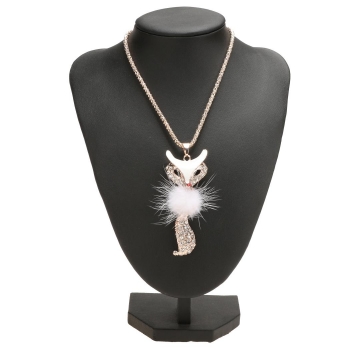 

Women's Sparkling fox Pendant Necklace Chain