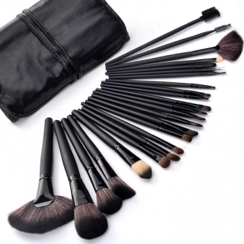 

24 pcs Makeup Brush Set tools Make-up Toiletry Kit With Case