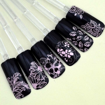 

Hot stamping 108PCS High Quality 3D Nail Art Stickers Decals Decoration Tool, Multicolor