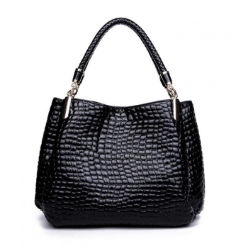 

Fashion NEW Women's Ladies Leather Handbag Bag Tote Shoulder Bags, Black