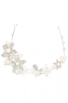 

Beads Rhinestone Flower Wedding Bridal Party Headband