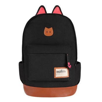 

Korean Style Cool Canvas Backpack School Travel Rucksack, Multicolor