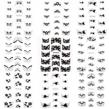 

Women Manicure Accessory 3D Lace Design Nail Art Decal Nail Sticker Tips Decoration 15 Sheets a Set