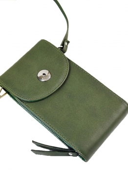 

Women Leather Mini Single Shoulder Bag Cellphone Purse Handbag Tote, Multicolor