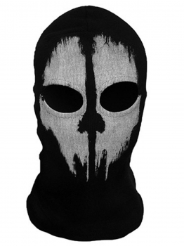 

Game Dust Riding Hooded Call Duty Printed Ghost Mask, Black