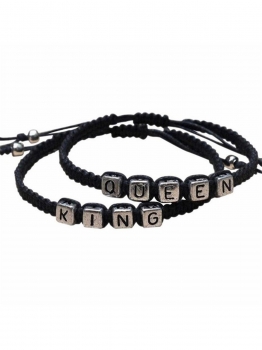 

2 Pcs Sliding Macrame Closure Charm Adjustable Handmade Bracelet