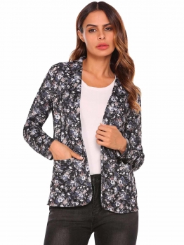 

Pattern 2 Women Solid Long Sleeve Slim Fit Blazer, Multicolor