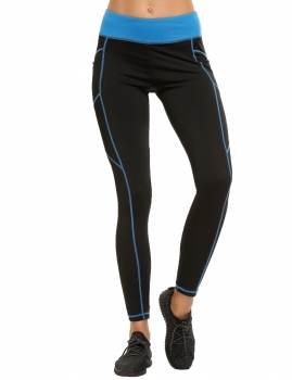 

Slim Stretchy Running Fitness Yoga Leggings, Multicolor