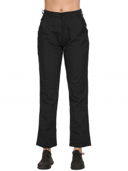 

Black Sports Solid Climbing Trousers Sweatpants, Multicolor