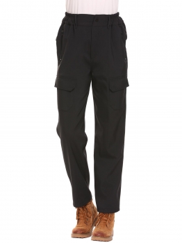 

Black Women Outdoor Climbing Hiking Fleece-Lined Soft Shell Cargo Pants, Multicolor